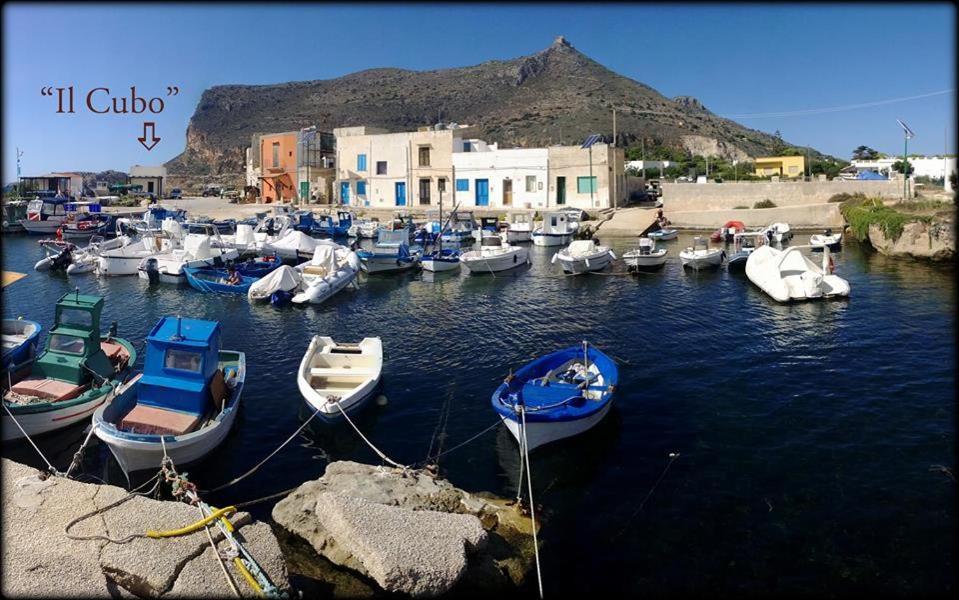 Il Cubo, Monovano Col Mare Su Tre Fronti. Favignana Eksteriør bilde